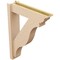 Ekena Millwork 6-in W x 24-in D x 32-in H Funston Trad Rough Cedar Woodgrain TimberThane Outlooker, Primed Tan OUTUR060X24X32FST04RCPR - alternate 4